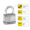Master Lock Magnum 3-3 in. H X 1-13 in. W X 2 in. L Steel Ball Bearing Locking Weather-Resista, PK2 M5XTCCSEN - alternate 5